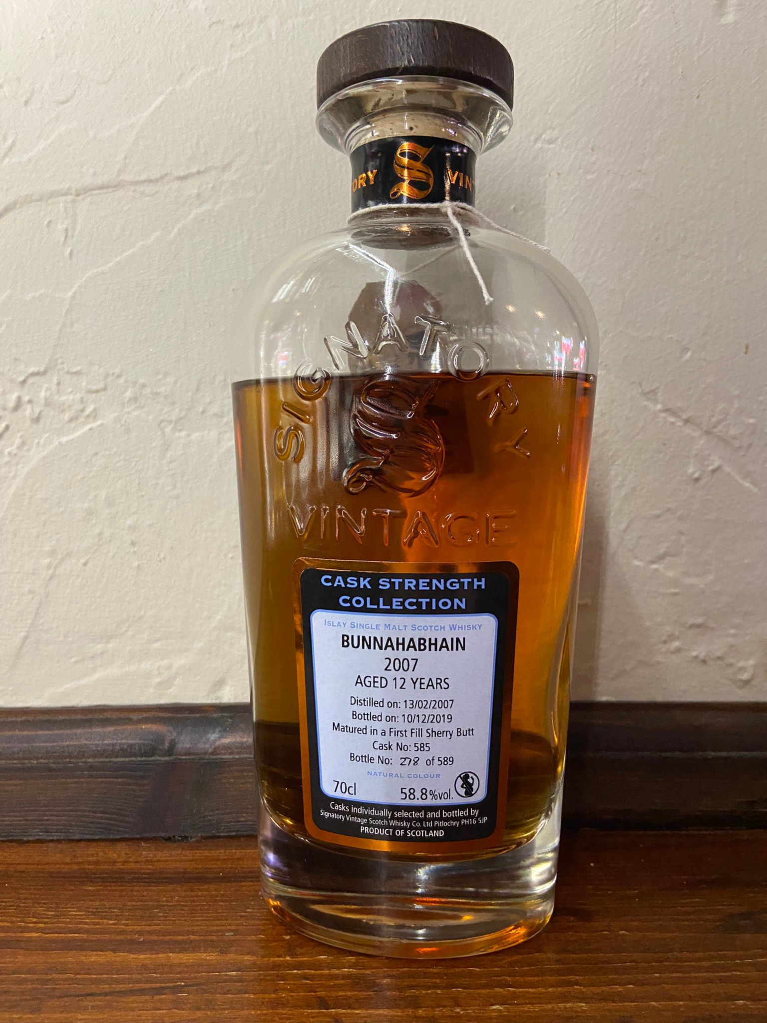 Bunnahabhain 2007 12yr signatory