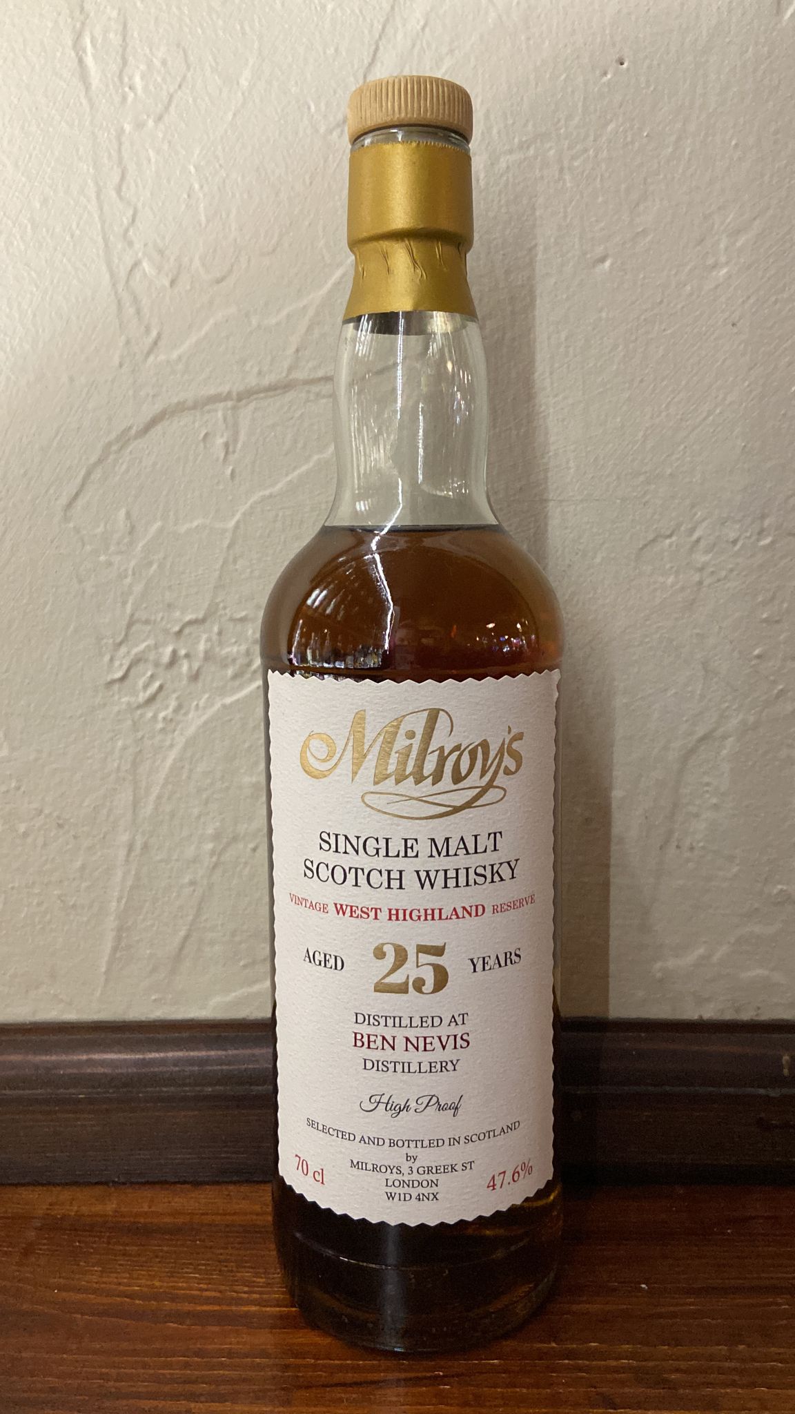 Ben Nevis 25yr Milroys